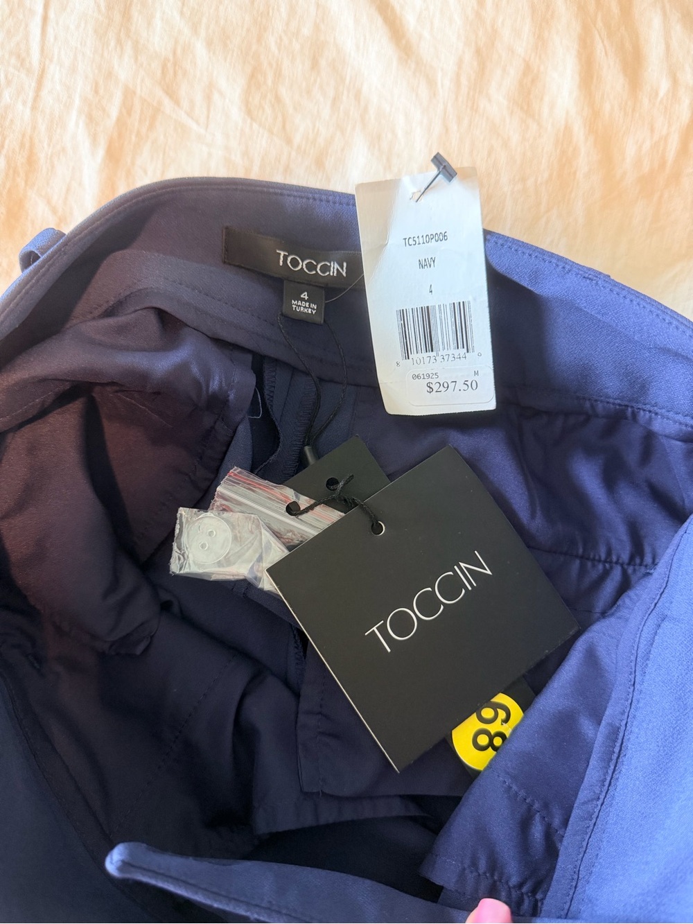 NWT Women’s Navy Toccin Flared Dress Pants - Picture 5 of 6